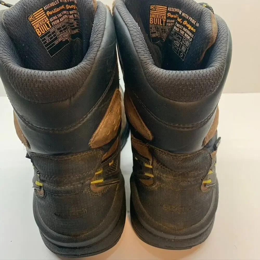 KEEN Dover 8” Men’s Utility Dark Earth/Black Work & Safety Boot Size 14(2E) Wide